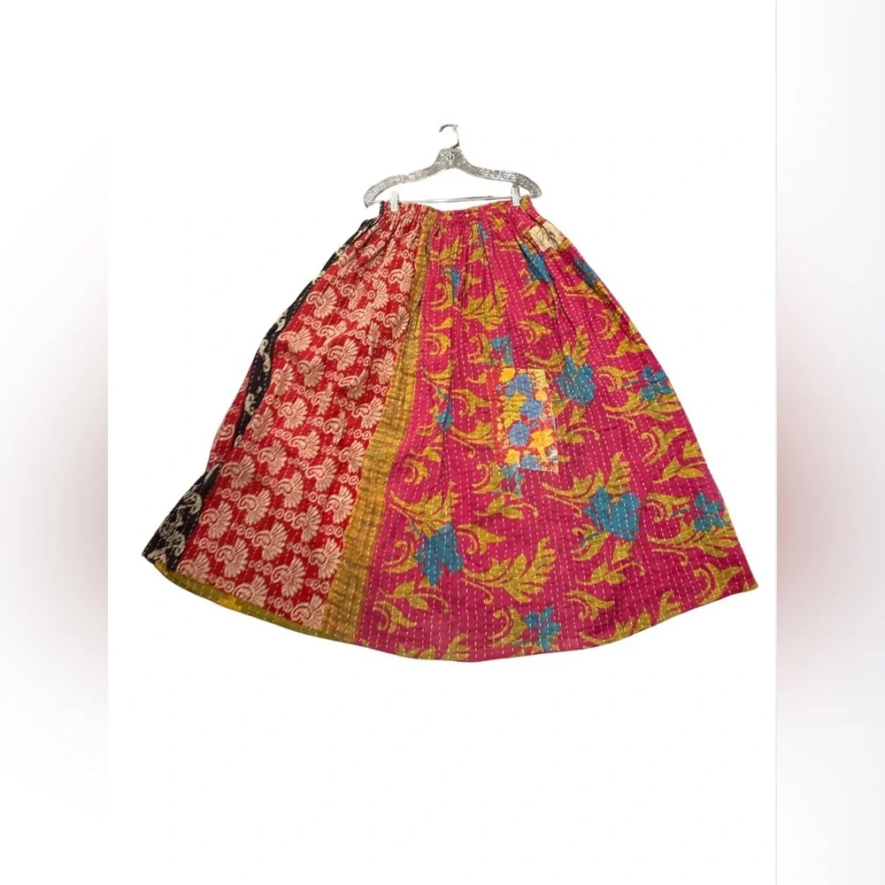 Jaded Gypsy Kantha Maxi Skirt, NWT, Free Size, Fits XS-Large, Unique, Bohemian